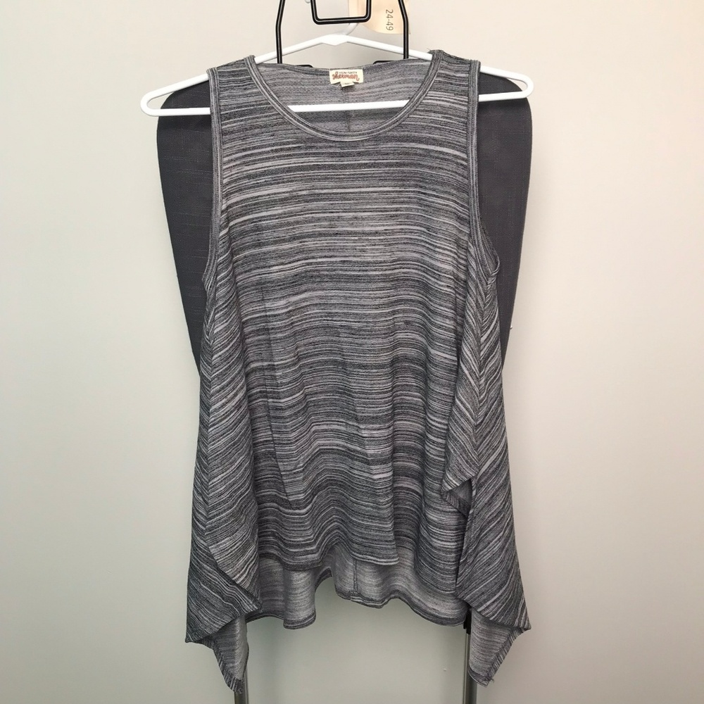 CLOSET CLOSING | Black Gray Tunic Tank Sleeveless